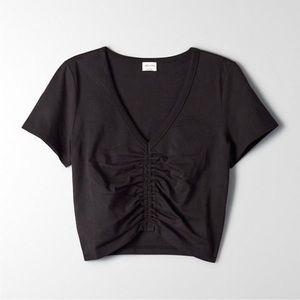 Aritzia Wilfred Free Levant Shirt Black